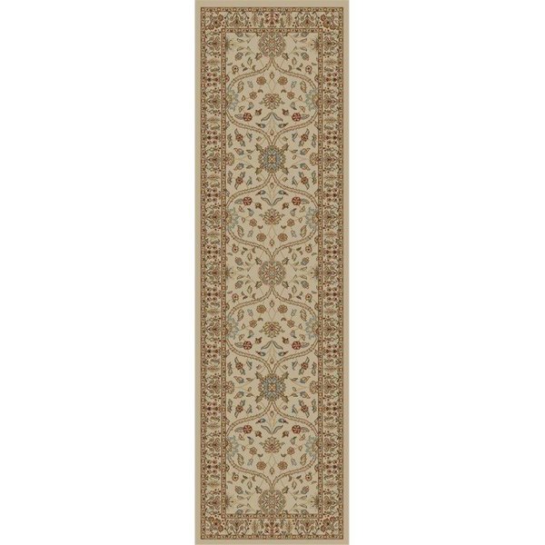 Concord Global 2 ft. 3 in. x 7 ft. 7 in. Jewel Voysey Tonel - Ivory 49012